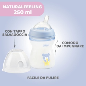 Biberon Chicco Natural Feeling 250 ml Anti-Colici Tetina Silicon 2 Luni - Img 8