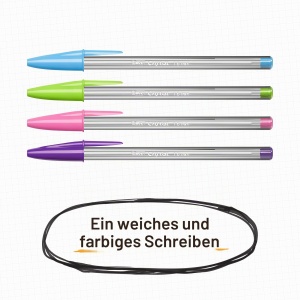 BIC Cristal Multicolor Pix cu varf lat - 15 culori, 1.6 mm - Img 6