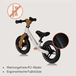 Bicicleta de echilibru Lionelo Toni pentru copii, 18 luni - 30 kg, ultrausoara - Img 6
