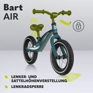 Bicicleta fara pedale Lionelo Bart Air cadru din magneziu roti 12 inch ultralight reglabila - Img 4