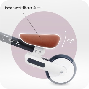 Bicicleta fara pedale Momi DEX, pliabila, pentru copii 1-3 ani, 2 kg, roti anti-pana - Img 6