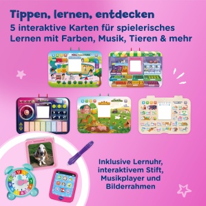 Birou interactiv VTech 6-in-1 roz - invatare pentru copii de la 3 ani - Img 3