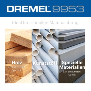 Bit de sculptat Dremel MAX 9953, din otel inoxidabil, 9,5 mm, pentru lemn si plastic - Img 5