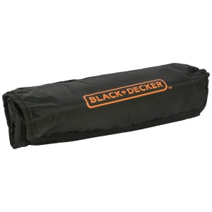 Black+DECKER Set de accesorii auto cu toate cheile dinamometrice pentru set de surubelnite auto Set de biti pentru set de scule auto intr-o geanta de rulare (cu accesorii pentru scule auto, cu lanterna) A7144 - Img 2