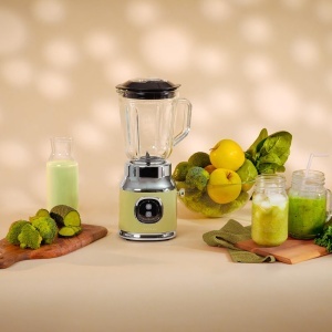 Blender Cecotec RetroTwist Verde, 800W, Capacitate 1L, Design Vintage - Img 2