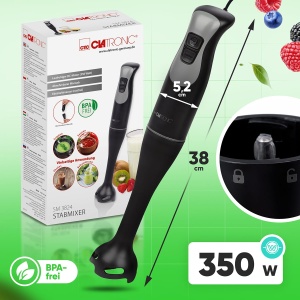 Blender Clatronic SM 3824, 350W, cu functie Turbo, inox, negru - Img 7