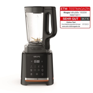 Blender Krups InfinyMix KB9158, 1600 W, 1.75 L, 5 programe automate, Negru - Img 2