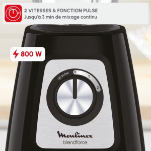 Blender Moulinex Blendforce LM430810, 1.75L, 800W, Negru - Img 3