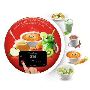 Blender Moulinex SoupPlus LM924500, 1100 W, Capacitate 2 l, Inox - Img 2