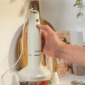 Blender multifunctional Salter Retro 3-in-1, 600W, 500ml, crem - Img 5