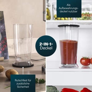 Blender Princess Prof XXL, 1500W, 50 cm, 5 viteze, inox - Img 7