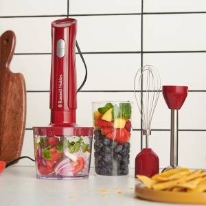 Blender Russell Hobbs Desire 3-in-1, 500W, 600ml, Rosu - Img 3