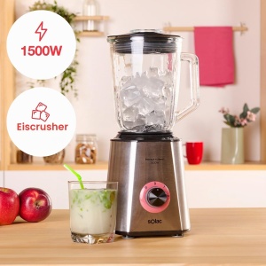 Blender Solac BV5728, 1500W, 1.5L, 6 cutite din otel inoxidabil - Img 2