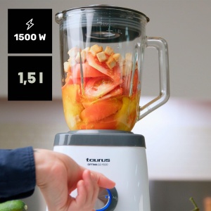 Blender Taurus Optima Go 1500W 1.5L 500ml To-Go-Becher Gri - Img 2