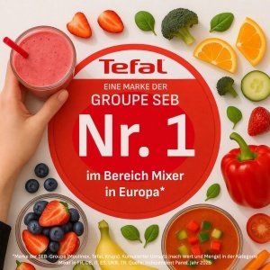 Blender Tefal PerfectMix, 1200W, 1.5L, Negru - Img 3