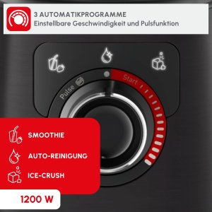 Blender Tefal PerfectMix BL88A831, 1.5L, 1200W, Negru - Img 4