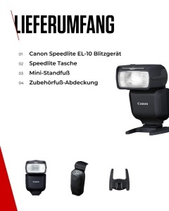 Blitz Canon Speedlite EL-10, Leitzahl 40, 24-105mm, Negru - Img 7
