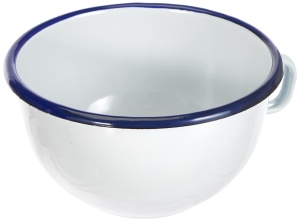 Bol cu maner vertical Ibili 14 cm, alb, din otel - Img 2