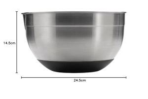 Bol de bucatarie WMF Gourmet 24 cm, bol de amestecare 4.0l, otel inoxidabil Cromargan, poate fi spalat in masina de spalat vase - Img 3