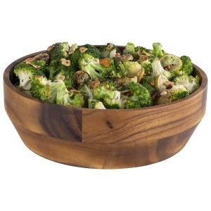 Bol din lemn de acacia APS 796, 3L, 27x27 cm, pentru snacks - Img 3