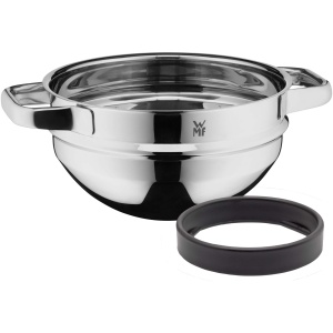 Bol WMF Compact Cuisine 20 cm Cromargan pentru preparare la bain-marie din otel inoxidabil rezistent la temperaturi ridicate