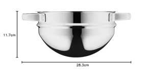 Bol WMF Compact Cuisine 20 cm Cromargan pentru preparare la bain-marie din otel inoxidabil rezistent la temperaturi ridicate - Img 11