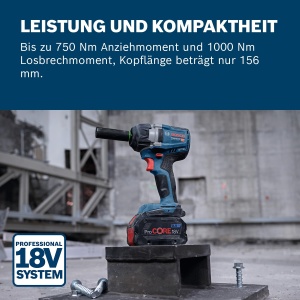 Bosch GDS 18V-750 C Surubelnita cu Impact Compacta 750 Nm - Img 3