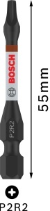 Bosch PRO P2R2 Impact Bit Set 5 piese 125 x 75 mm Robust si Durabil - Img 3