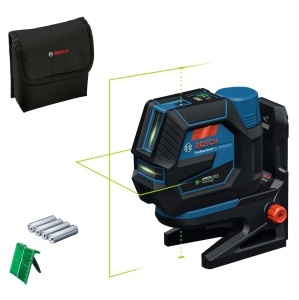 Bosch Professional Combi Laser GCL 12V-50-22 CG (raza de lucru de pana la 50 m cu receptor, sursa de alimentare dubla, aplicatie de la distanta de nivelare, suport RM 20, adaptor pentru baterie, 4 x 1.5V LR6 (AA), geanta)