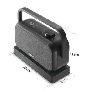 Boxa audio Hama, wireless, 2,4 GHz, 2x 5W, 18h autonomie - Img 6