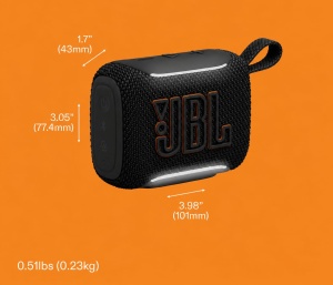 Boxa portabila JBL Go 5, Bluetooth, waterproof, 10 ore autonomie, albastra - Img 5