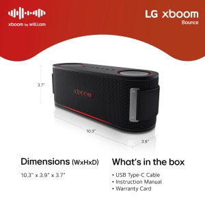Boxa portabila LG xboom Bounce, 40W, Bluetooth 5.3, IP67, Negru - Img 7