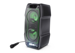Boxa portabila SHARP PS931, 180W, neagra, cu LED-uri si acumulator