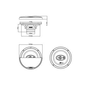 Boxe auto Alpine SXE-2035S 20 cm 3 cai cu grile incluse - Img 2