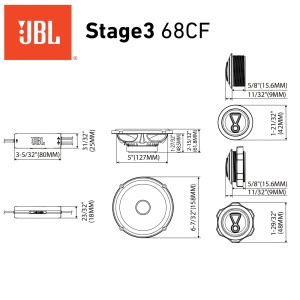 Boxe auto JBL Stage3 Gen2 165mm 2-Wege 95W RMS - Img 13