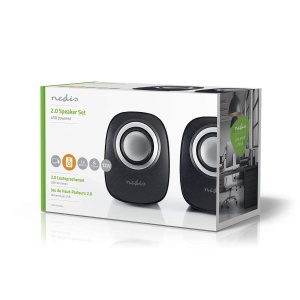 Boxe PC NEDIS 2.0, 12W, USB, NegruSilver - Img 3
