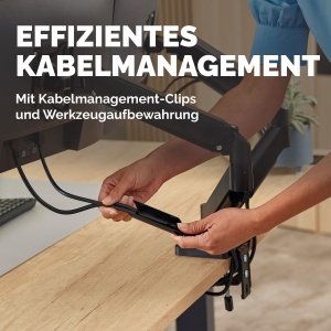 Brat dublu pentru monitoare Fellowes Everyday Plus, 232, ajustabil, cu sistem de prindere - Img 7