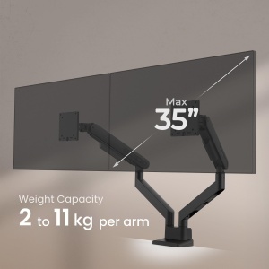 Brat monitor BenQ Ergo Arm BDL01, suport 35 inch, 11 kg, montare usoara - Img 2