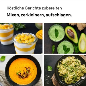 Braun Blender de mana MultiQuick 3 MQ 30202 M - Blender electric de mana cu tehnologie PowerBell VPlus, 2 viteze, sistem EasyClick Plus, set de accesorii din 3 piese, 900 wati, alb - Img 6