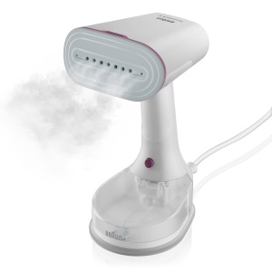 Braun QuickStyle 5 GS5011PU Steamer, Tehnologie Dual FreeGlide 3D, Tehnologie FastSteam, Aburi, Abur 22 g/min, Rezervor de apa 150 ml, Lungime cablu 2,5 m, Gata in 45 de secunde, 1200W, Alb/Violet - Img 4