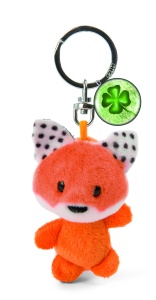 Breloc Fuchs Plus NICI 47534, 7cm, Culoare PortocalieAlba - Img 1