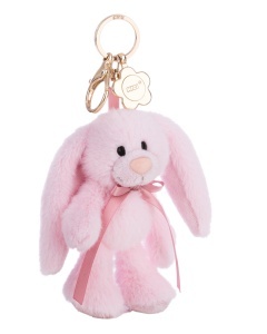 Breloc NICI Hase Lopino 13cm cu carabina, roz, stil elegant