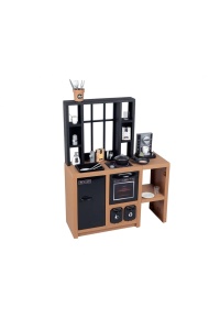 Bucatarie de Jucarie Smoby Loft, 32 accesorii, design modern, pentru copii de peste 3 ani