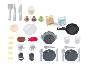 Bucatarie pentru copii Smoby Tefal Studio Bubble XL, 36 piese, cu functie Bubble - Img 2