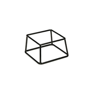 Buffetstander Metal APS 33251, 18 x 18 cm, Inaltime 10 cm, Negru