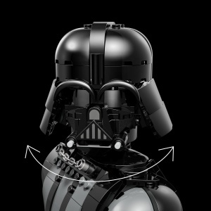 Busta LEGO Star Wars 75439 Darth Vader pentru adulti, 349 piese, cu minifigura - Img 3