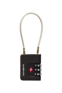 Cablaj de siguranta Samsonite TA Revolution, 3 cifre, negru - Img 2