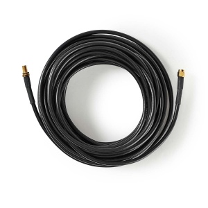 Cablu antena NEDIS SMA - 10 m - Dublu ecranat, aurit, PVC, negru - Img 3