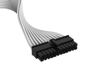 Cablu de alimentare Corsair Elite Premium Typ 4 ATX 24 pini, alb - Img 2