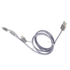 Cablu de incarcare 3 in 1 Legrand, Lightning USB-C Micro USB, 1.2m, 12W - Img 2
